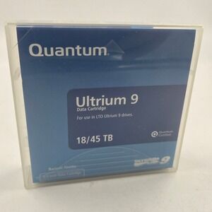 Quantum Ultrium 9 LTO-9 Data Cartridge 18/45 TB Barium Ferrite MR-L9MQN-01 New